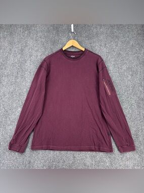 Kuhl Kommando Wildfibre Maroon Crew Neck Long Sleeve Men’s L Gorpcore Outdoor